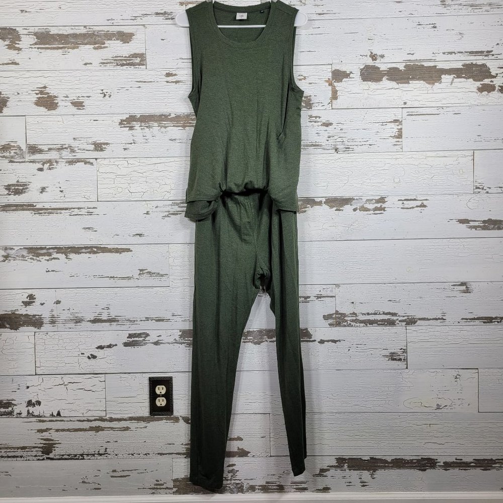Cabi Simple Playsuit One Piece Jumpsuit Loden Green Sz M 5372 EUC - Picture 2 of 6